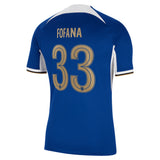 Chelsea Cup Nike Home Stadium Sponsored Shirt 2023-24 with Fofana 33 printing