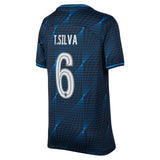 Chelsea Cup Nike Away Stadium Sponsored Shirt 2023-24 - Kids with Silva 6 printing