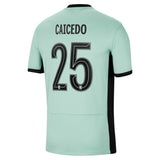 Chelsea Cup Nike Third Stadium Sponsored Shirt 2023-24 with Caicedo 25 printing