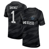 Chelsea Cup Nike Stadium Goalkeeper Sponsored Shirt 2023-24 - Kids with Sánchez 1 printing - Kit Captain