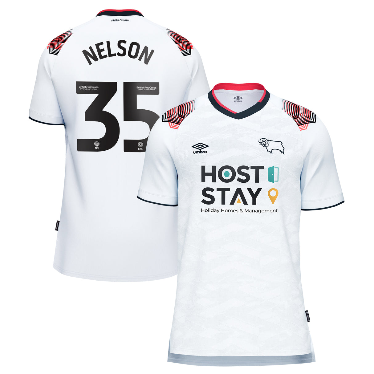 Derby County Umbro Home Shirt 2023-24 - Curtis Nelson 35