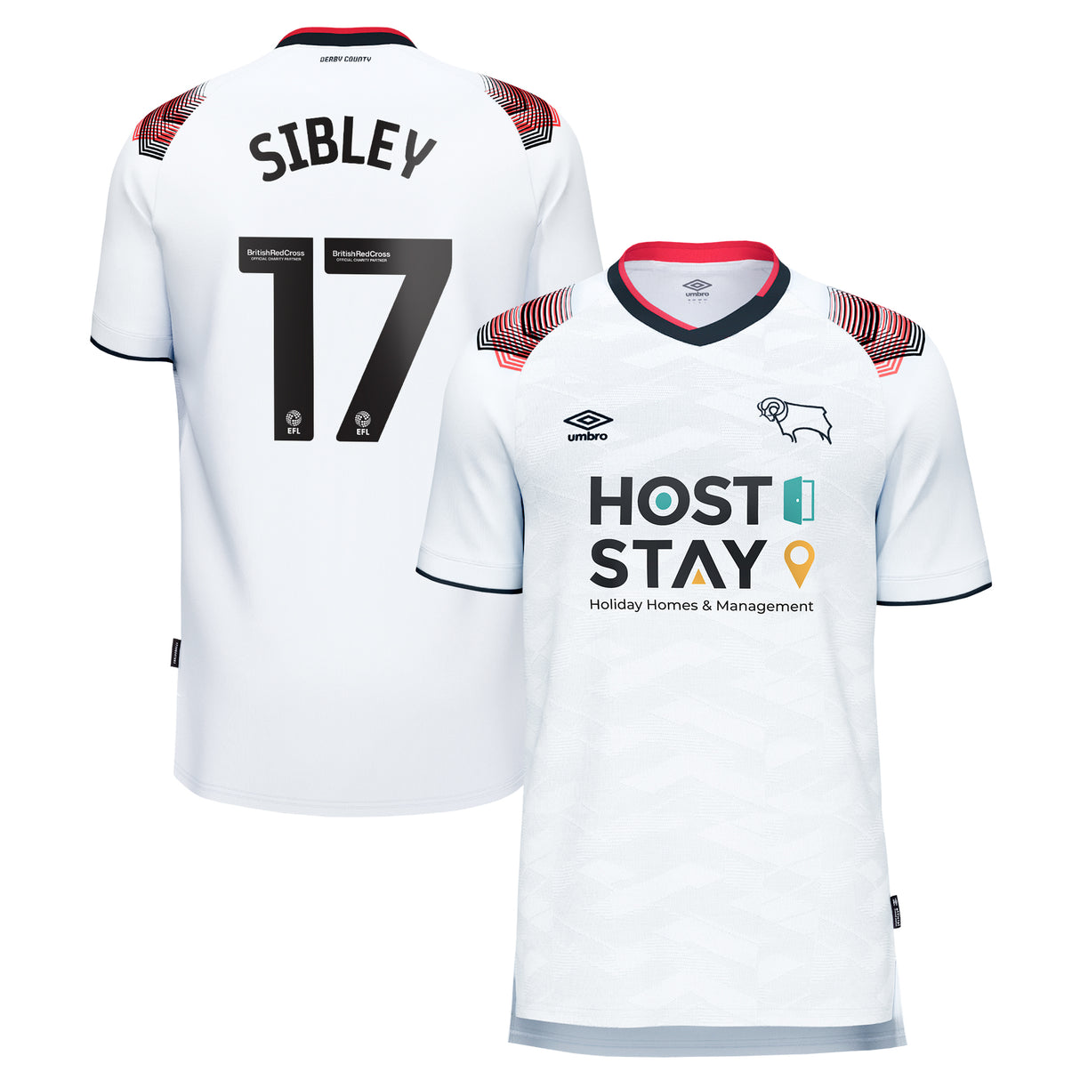 Derby County Umbro Home Shirt 2023-24 - Kids - Louie Sibley 17