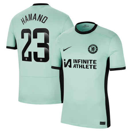 Chelsea WSL Nike Third Stadium Sponsored Shirt 2023-24 with Hamano 23 printing