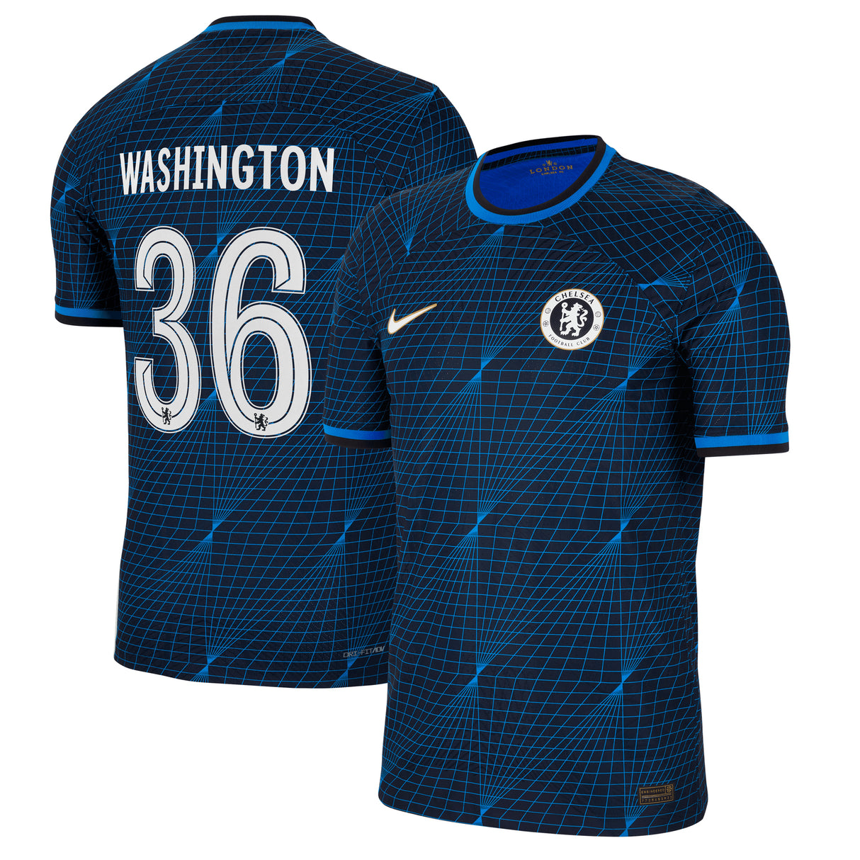 Chelsea Cup Nike Away Vapor Match Shirt 2023-24 - Deivid Washington 36