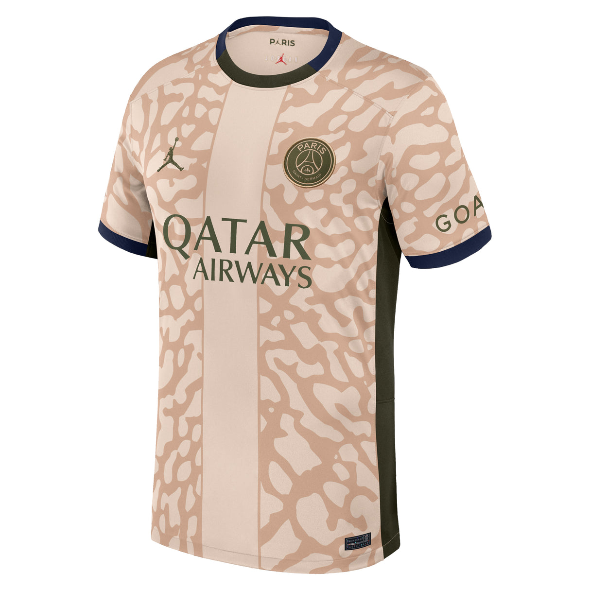 PSG Jordan Fourth Stadium Shirt 23/24 with Zaïre-Emery 33 printing