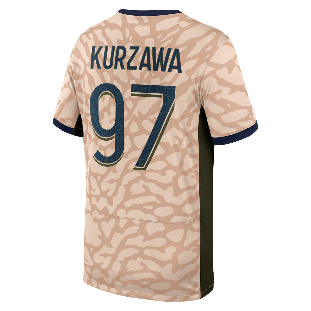 PSG Jordan Fourth Stadium Shirt 23/24 - Kids with Kurzawa 97 printing