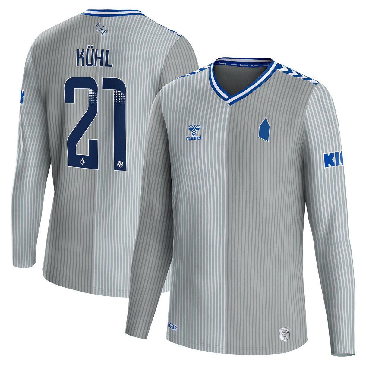 Everton WSL Third Shirt 2023-24 - Long Sleeve - Kids with Kühl 21 printing