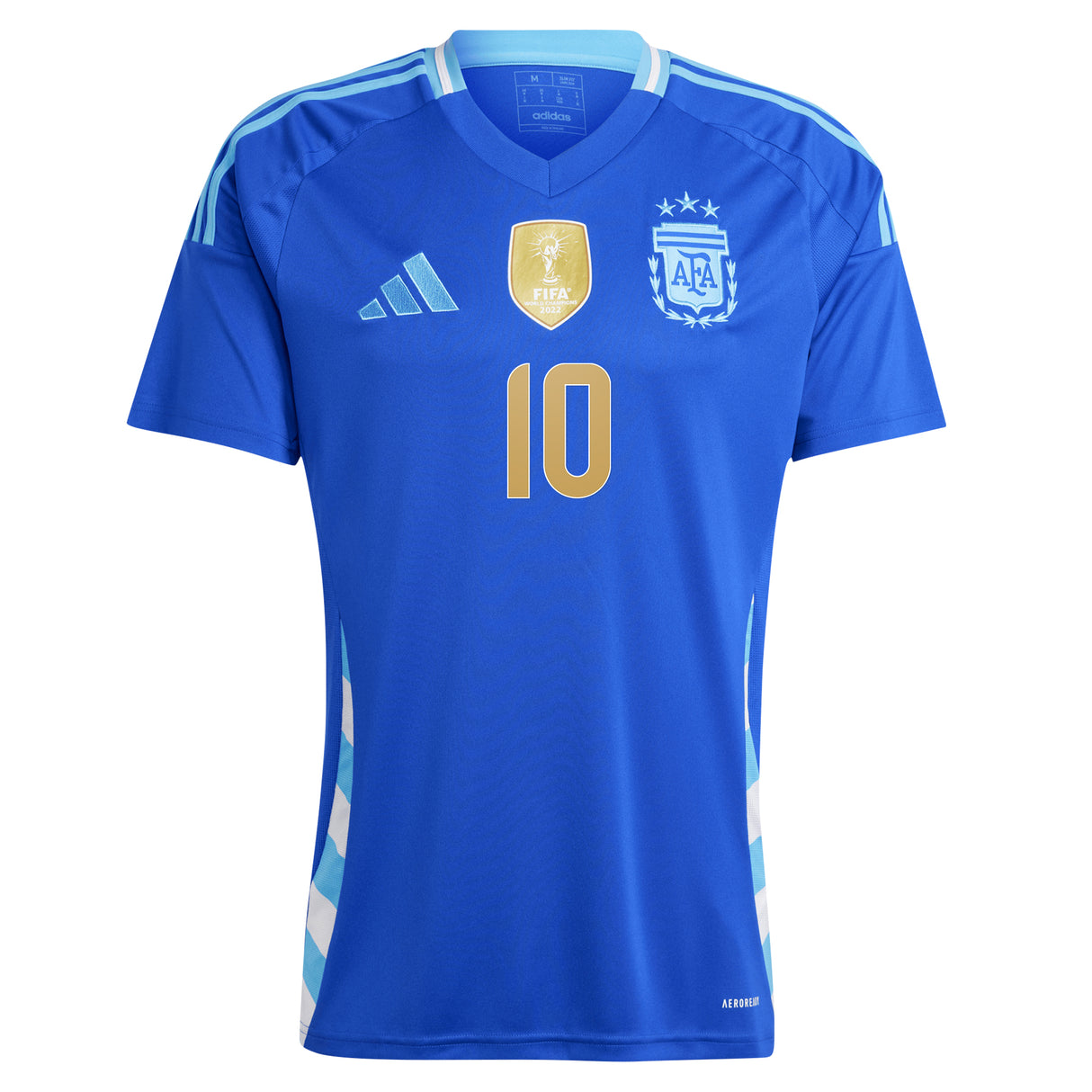 Argentina adidas Away Shirt 2024 with Messi 10 printing