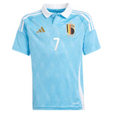 Belgium FA adidas Away Shirt 2024 - Kids with De Bruyne 7 printing