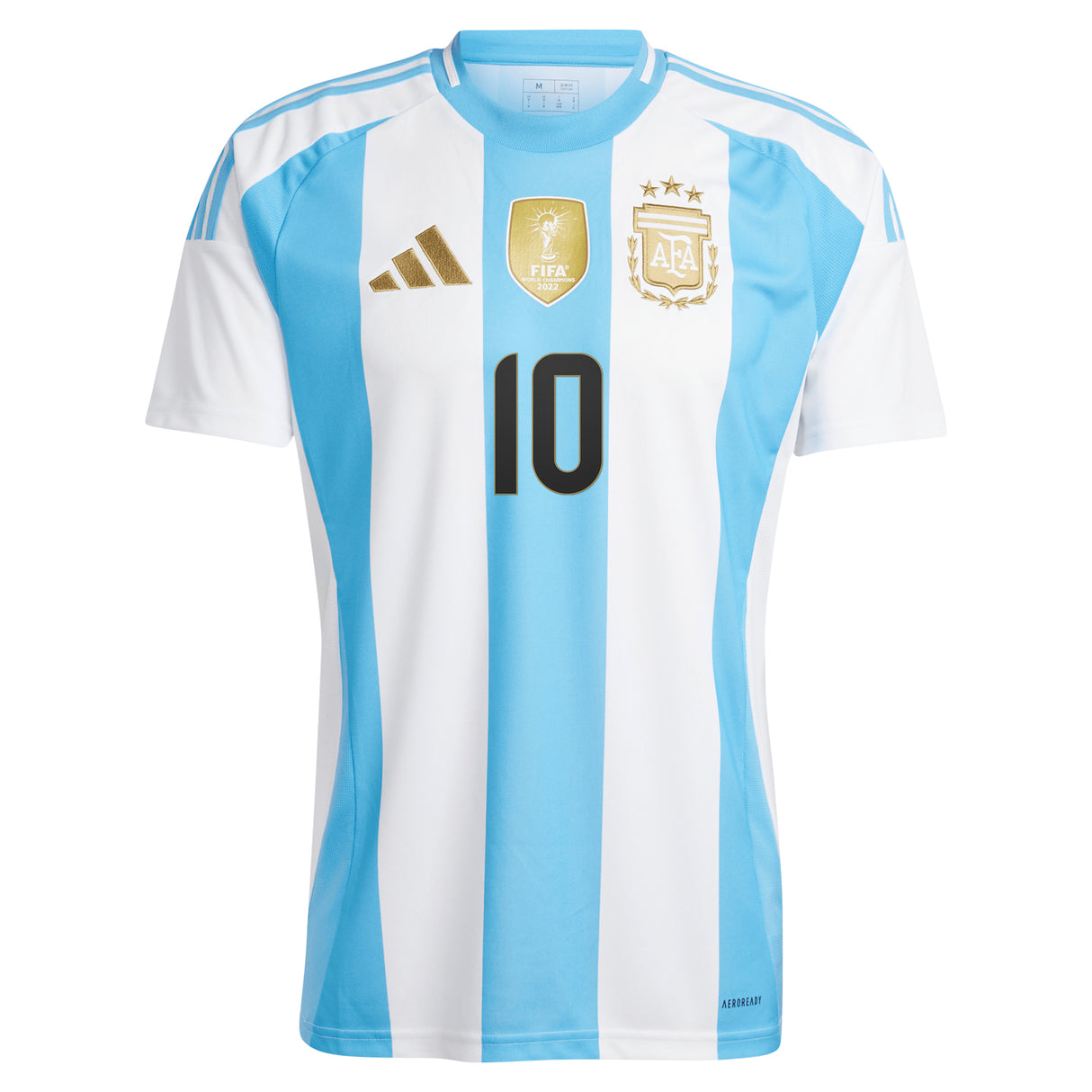 Argentina adidas Home Shirt 2024 with Messi 10 printing